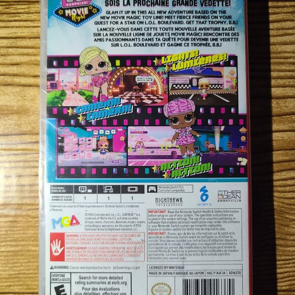 LOL Surprise! Movie Night Nintendo Switch Game (NEW) - Picture 2 of 2
